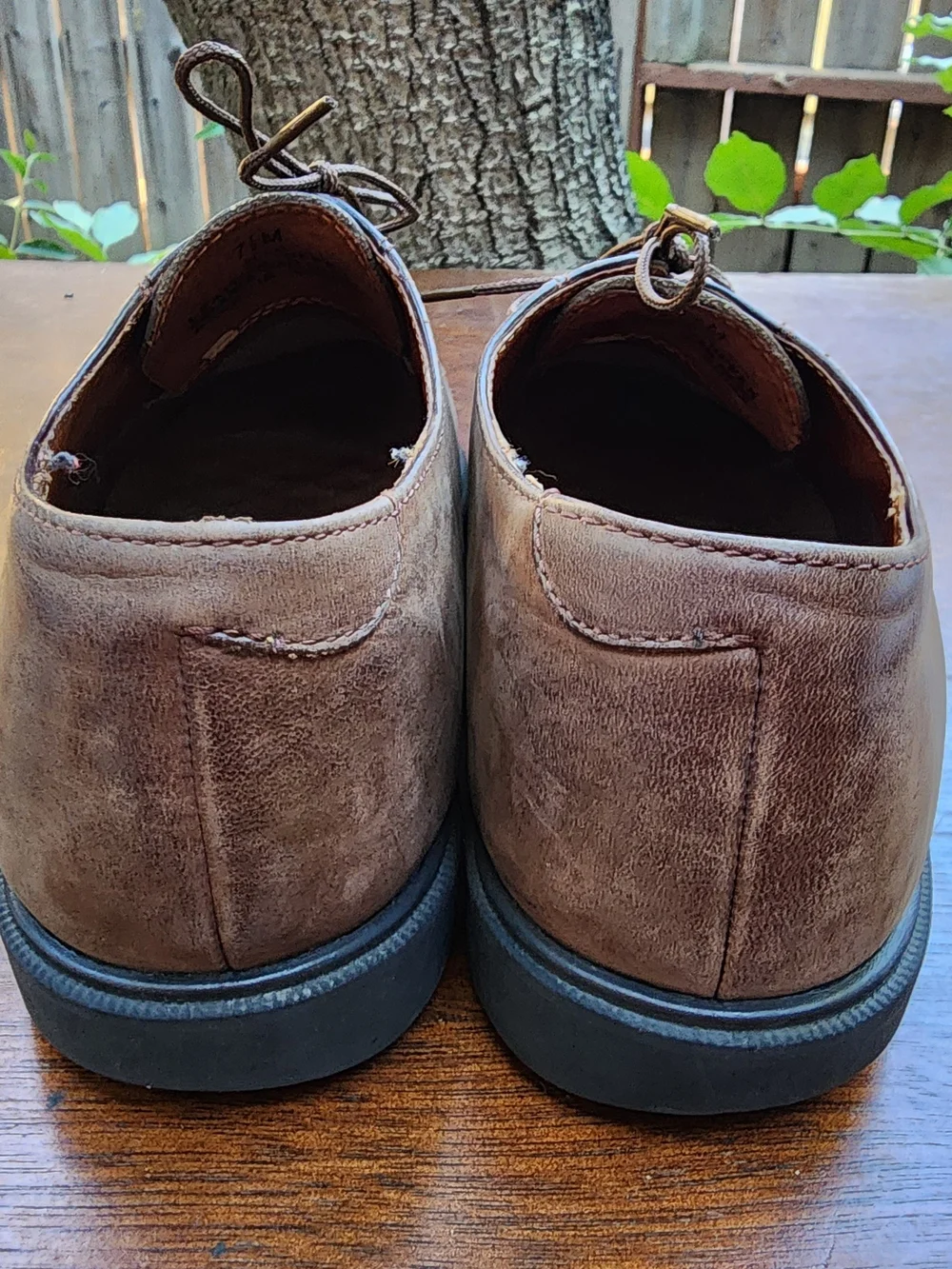 Vintage Thornton Bay Brown Nubuck Suede Leather Derby Oxford Shoes